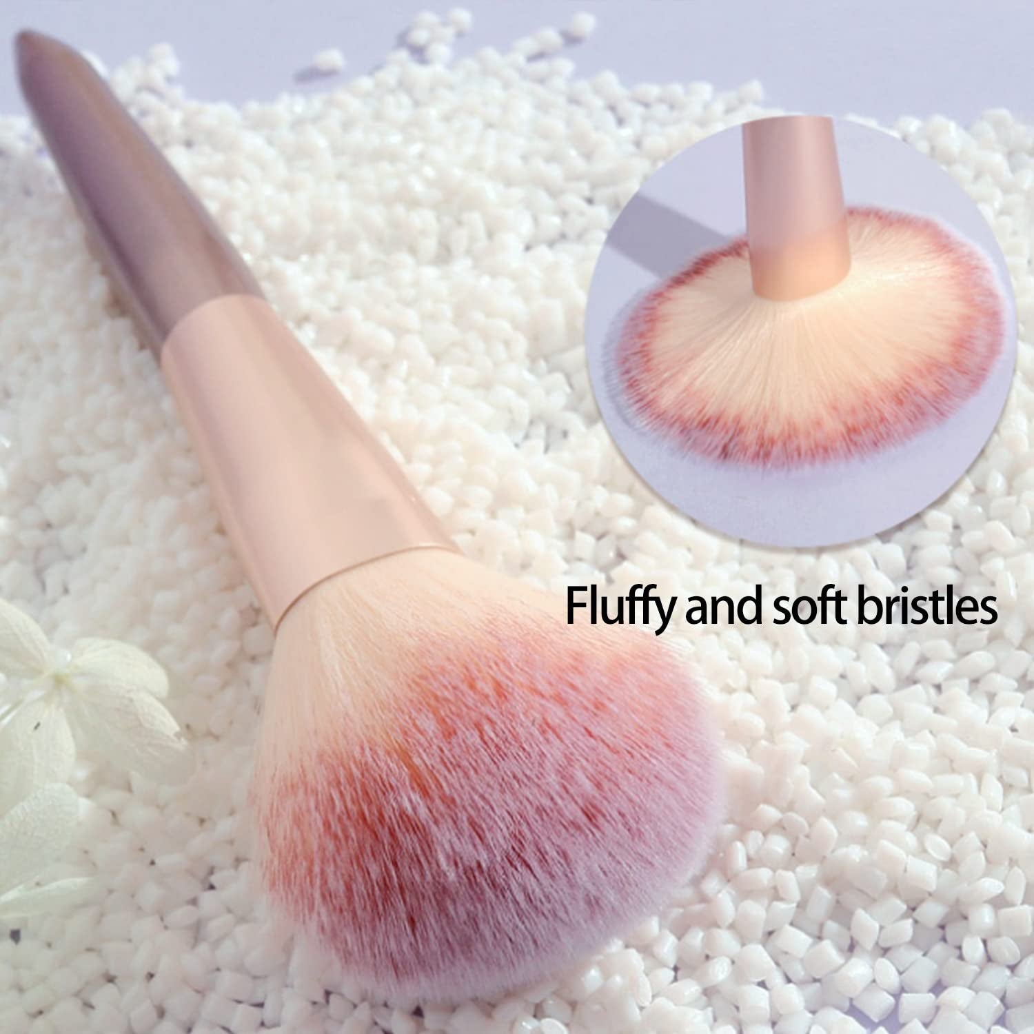 9Pcs Makeup Brushes Set for Cosmetic Foundation Powder Blush Eyeshadow Blending Make up Brush(1,D)