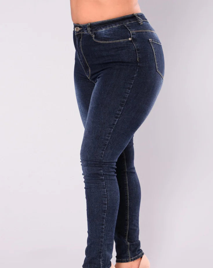 Elastic Skinny Jeans