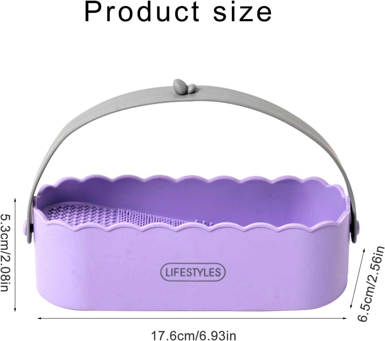 Makeup Brush Holder Makeup Brush Cleaner Beauty Eggs Cleaner Easy to Use Cosmetics Storage Box with Handle for Woman