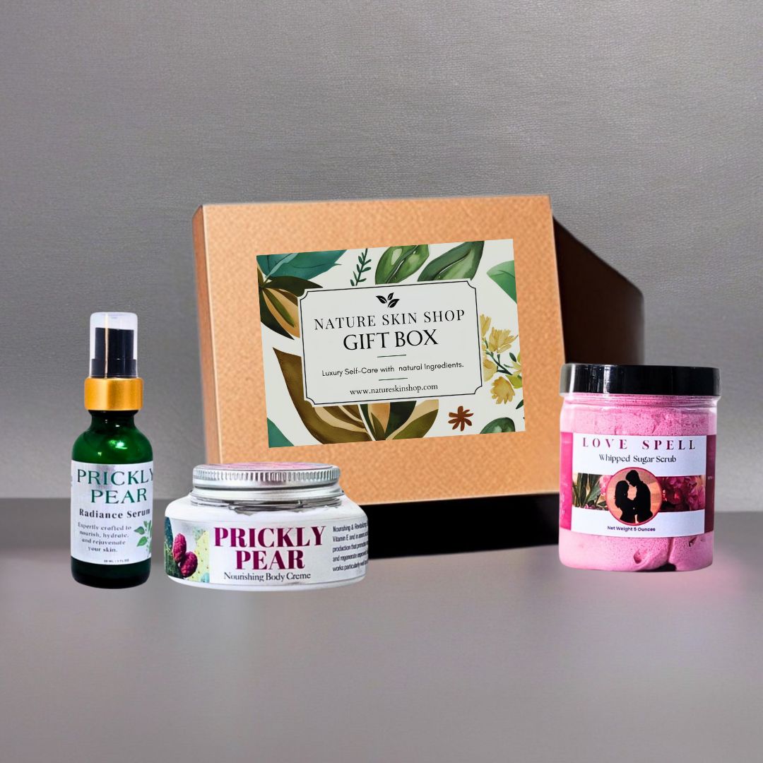 Love is in the Air Gift Box, Prickly Pear Serum, Body Creme, Love Spell Sugar Scrub, Natural Ingredients-0