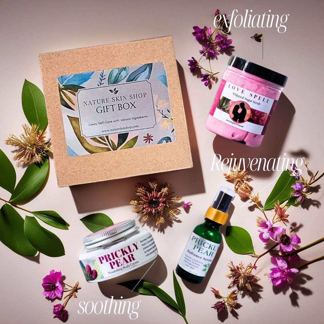 Love is in the Air Gift Box, Prickly Pear Serum, Body Creme, Love Spell Sugar Scrub, Natural Ingredients-2